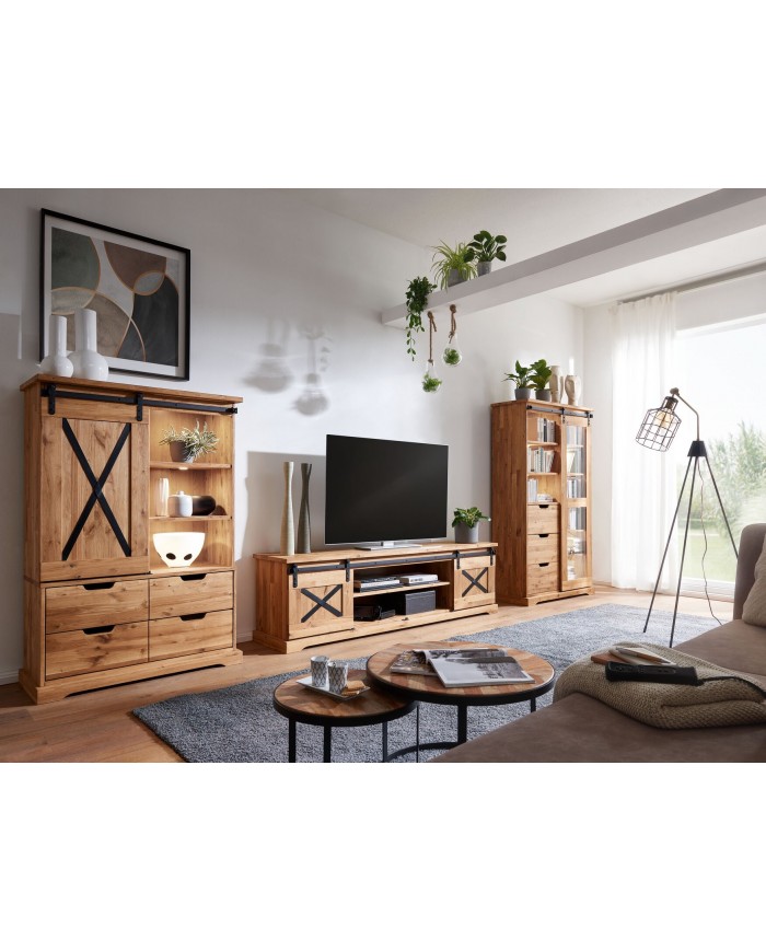 Buffet haut STRONGWOOD I taillé pour les intérieurs affirmés Façonnée en chêne massif huilé