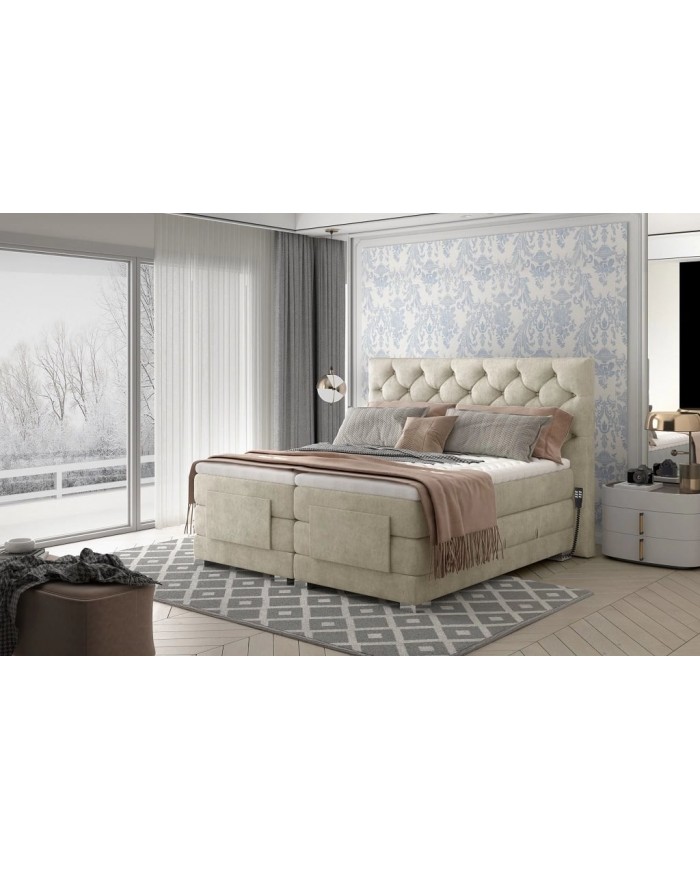 Boxspring RÉGLAGES MOTORISÉS HAUTE PRÉCISION AEROLUX™ – ZÉRO EFFORT, 100% BIEN-ÊTRE
