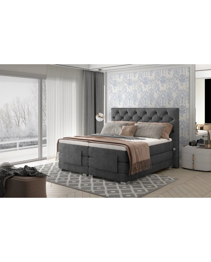 Boxspring RÉGLAGES MOTORISÉS HAUTE PRÉCISION AEROLUX™ – ZÉRO EFFORT, 100% BIEN-ÊTRE