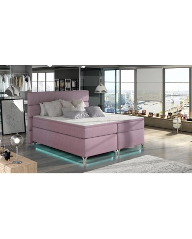 Boxspring Premium avec coffre intégré, LED et finitions au choix ASTORIA™ LUXBOX