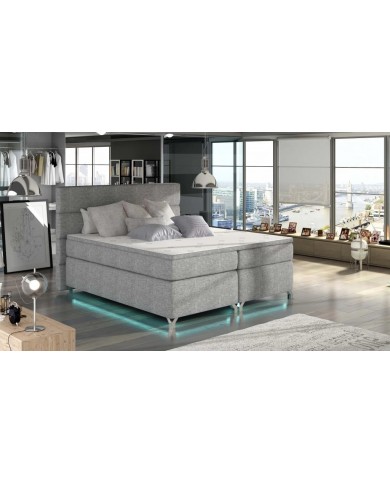 Boxspring Premium avec coffre intégré, LED et finitions au choix ASTORIA™ LUXBOX