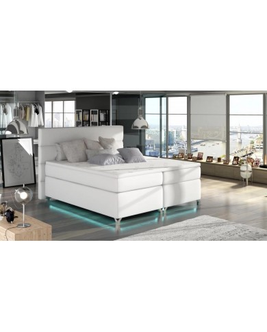 Boxspring Premium avec coffre intégré, LED et finitions au choix ASTORIA™ LUXBOX