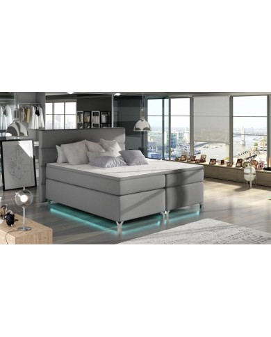 Boxspring Premium avec coffre intégré, LED et finitions au choix ASTORIA™ LUXBOX