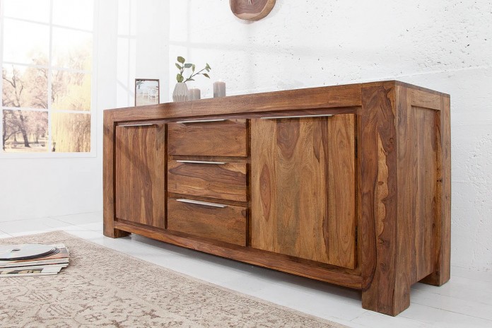 Commode buffet en bois massif de sheesham TITAN™ 175