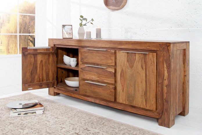 Commode buffet en bois massif de sheesham TITAN™ 175