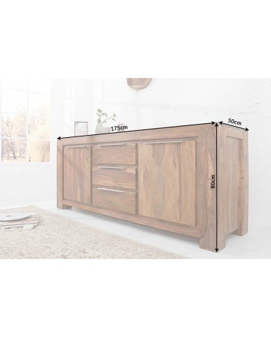 Commode buffet en bois massif de sheesham TITAN™ 175