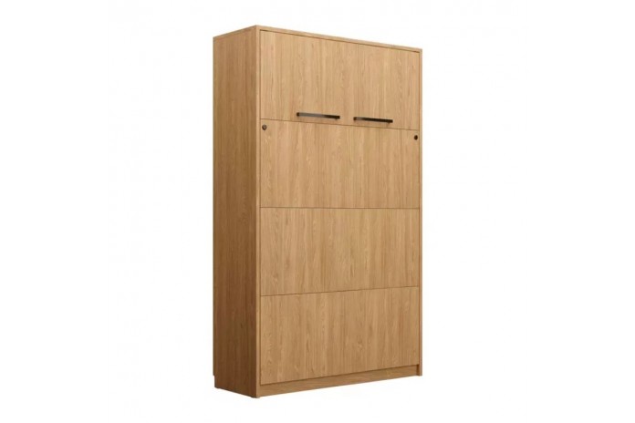 Lit escamotable vertical 120×200 cm chêne huilé DELUXE | Mobili & Co