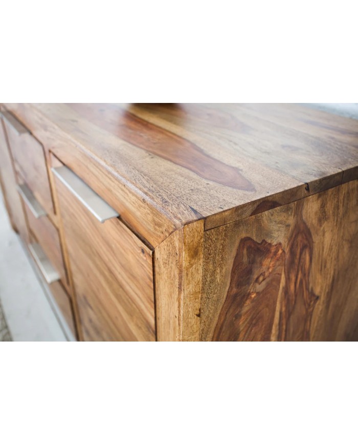 BUFFET COREX™ 135 : COMPACT, ÉLÉGANCE MASSIVE EN SHEESHAM 100% NATUREL