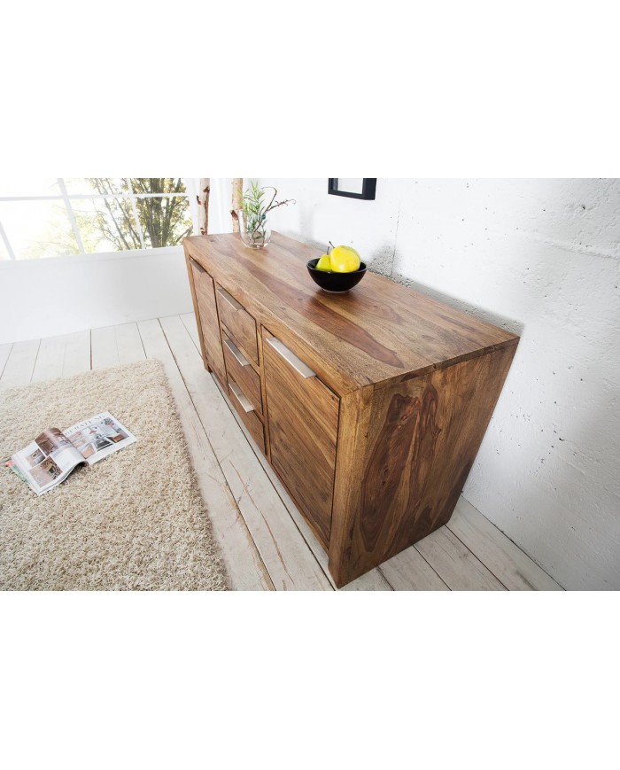 BUFFET COREX™ 135 : COMPACT, ÉLÉGANCE MASSIVE EN SHEESHAM 100% NATUREL