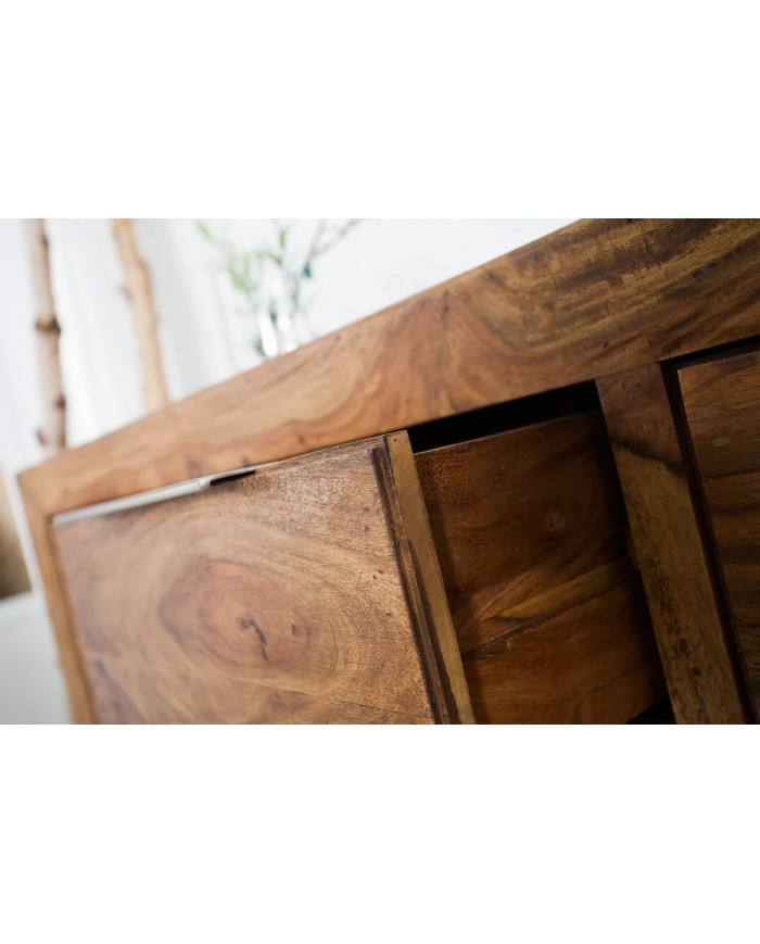BUFFET COREX™ 135 : COMPACT, ÉLÉGANCE MASSIVE EN SHEESHAM 100% NATUREL