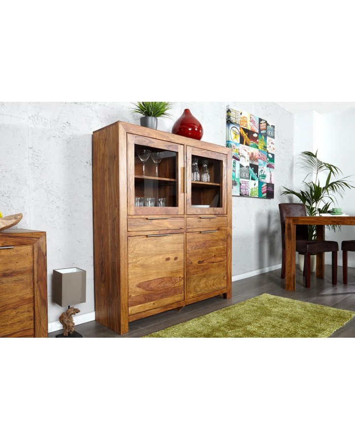 BUFFET HAUT COREX™ TOWER 140 – L’ÉLÉGANCE VERTICALE EN SHEESHAM MASSIF