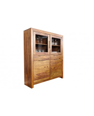 BUFFET HAUT COREX™ TOWER 140 – L’ÉLÉGANCE VERTICALE EN SHEESHAM MASSIF