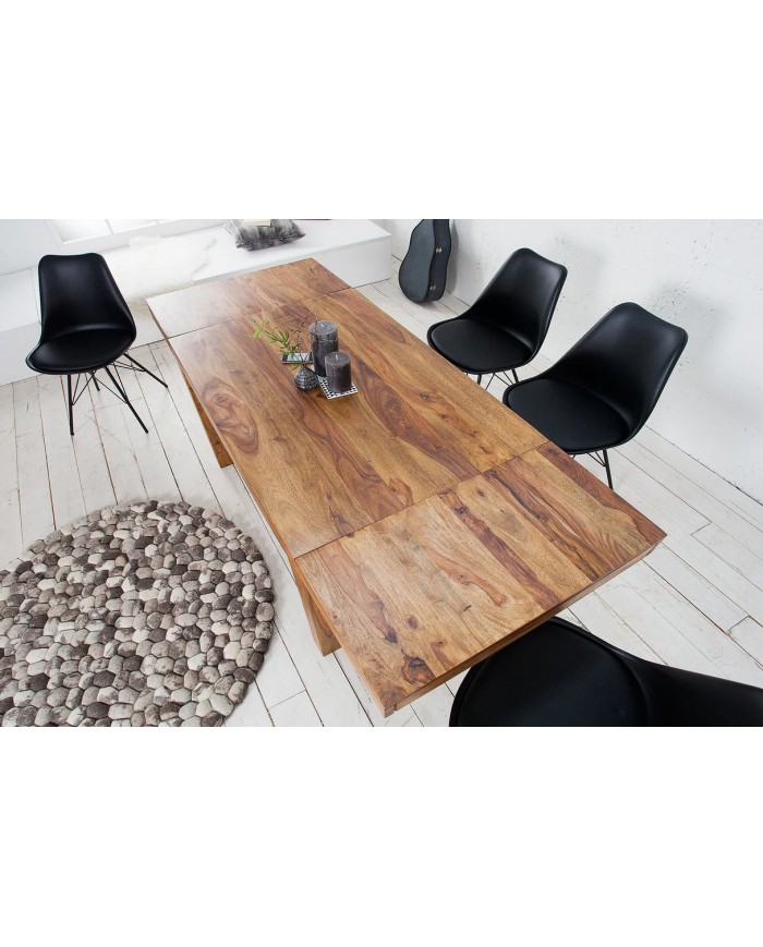 Table extensible en bois massif à rallonges 120(200)x80x75cm COREX™