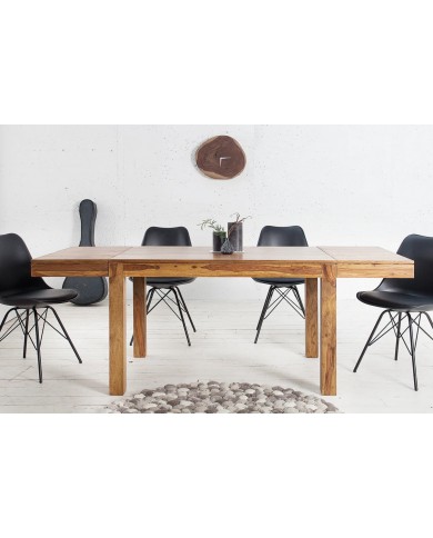 Table extensible en bois massif à rallonges 120(200)x80x75cm COREX™