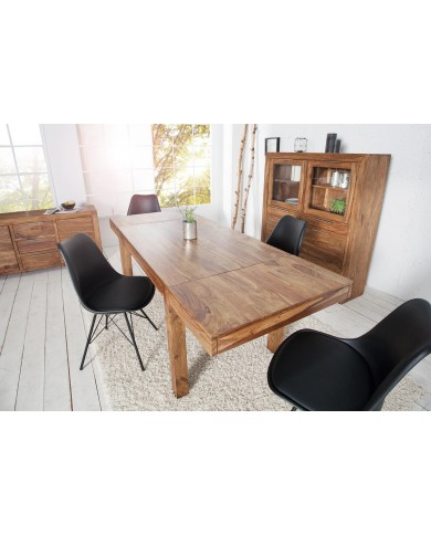 Table extensible en bois massif à rallonges 120(200)x80x75cm COREX™