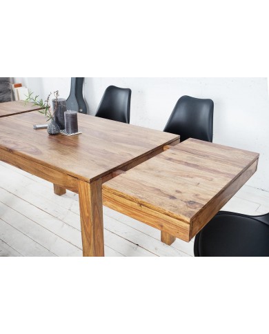 Table extensible en bois massif à rallonges 120(200)x80x75cm COREX™