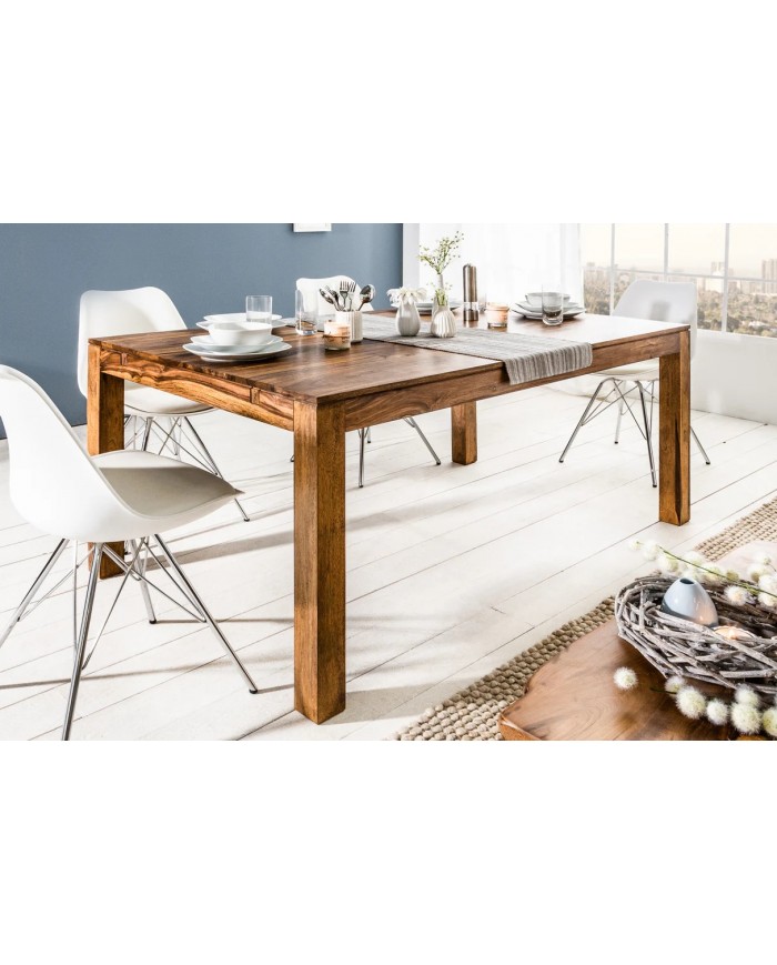 Table extensible en bois massif à rallonges 160(240)x100x76 cm COREX™