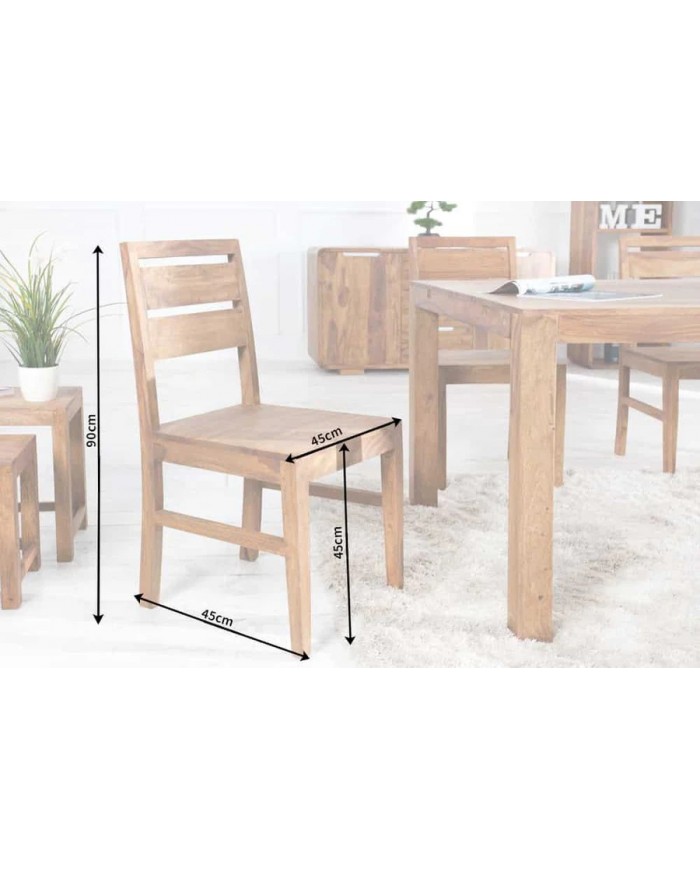 CHAISE COREX™ La vraie chaise de qualité 100% sheesham massif.. faite pour durer !