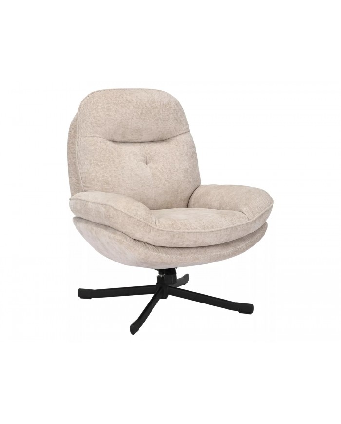 Fauteuil rotatif à 360° avec dossier inclinable design ultra confort Harper