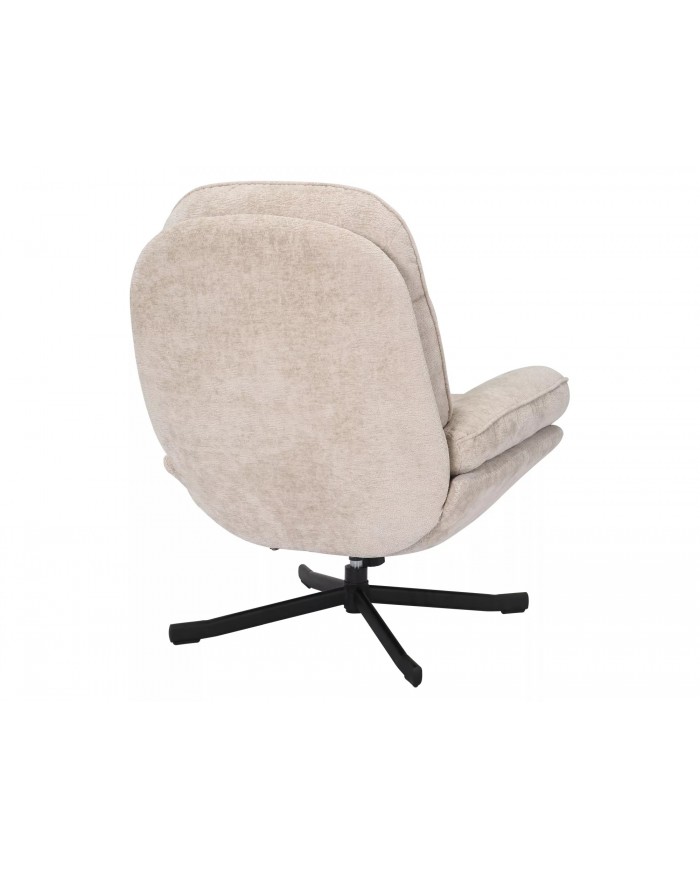Fauteuil rotatif à 360° avec dossier inclinable design ultra confort Harper
