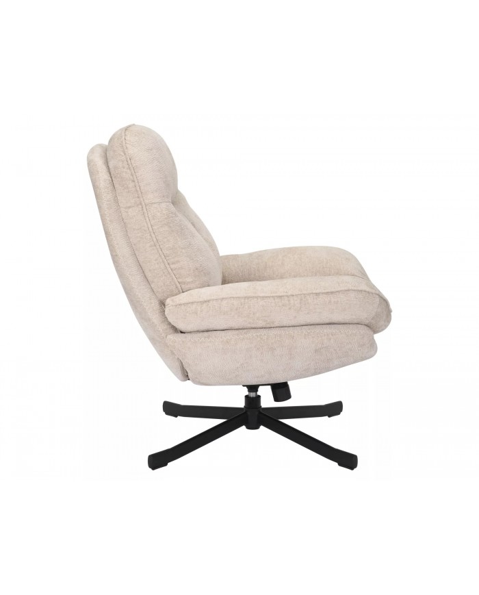 Fauteuil rotatif à 360° avec dossier inclinable design ultra confort Harper