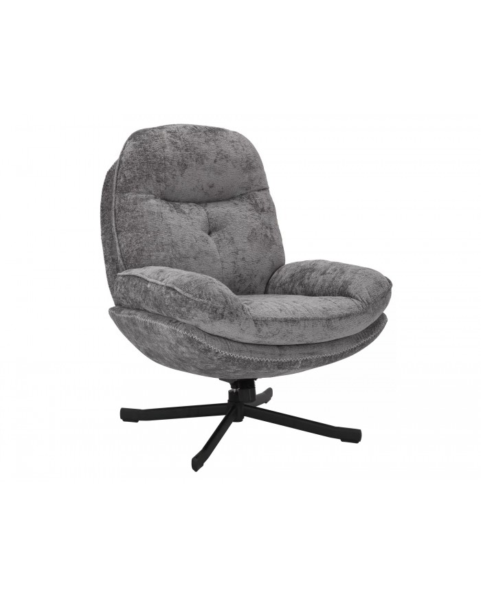 Fauteuil rotatif à 360° avec dossier inclinable design ultra confort Harper