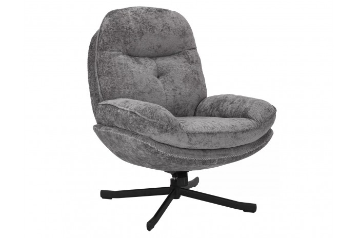 Fauteuil rotatif à 360° avec dossier inclinable design ultra confort Harper