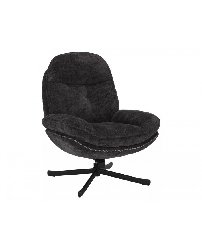 Fauteuil rotatif à 360° avec dossier inclinable design ultra confort Harper