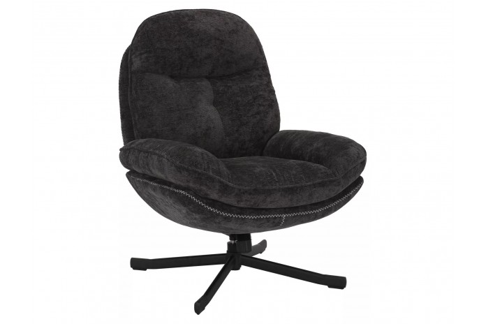 Fauteuil rotatif à 360° avec dossier inclinable design ultra confort Harper