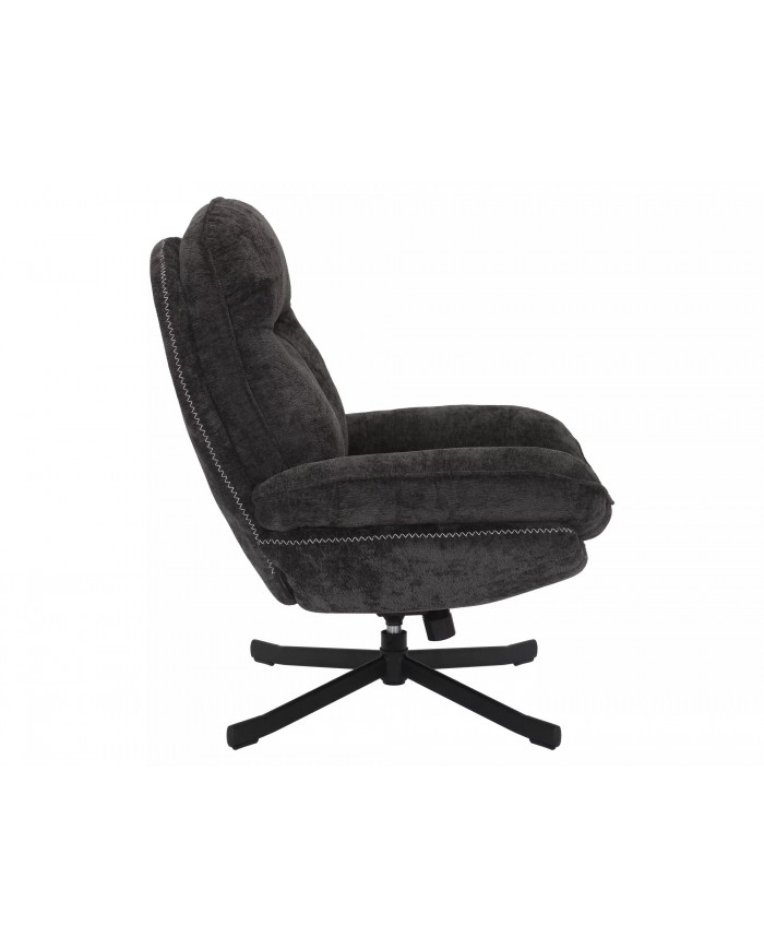 Fauteuil rotatif à 360° avec dossier inclinable design ultra confort Harper