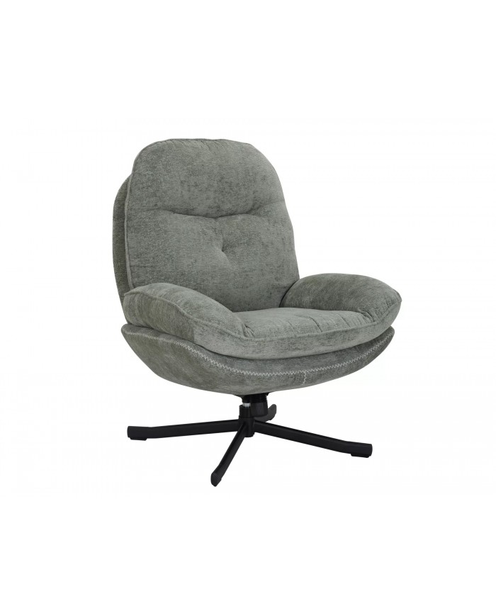 Fauteuil rotatif à 360° avec dossier inclinable design ultra confort Harper