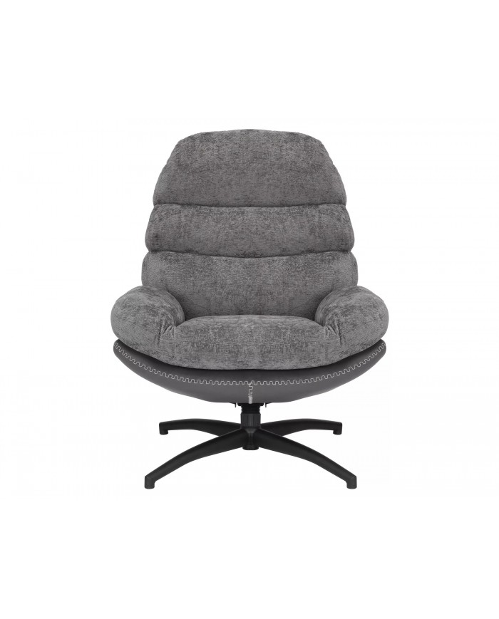 Fauteuil rotatif à 360° avec dossier inclinable design ultra confort Iselle