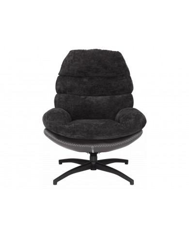 Fauteuil rotatif à 360° avec dossier inclinable design ultra confort Iselle
