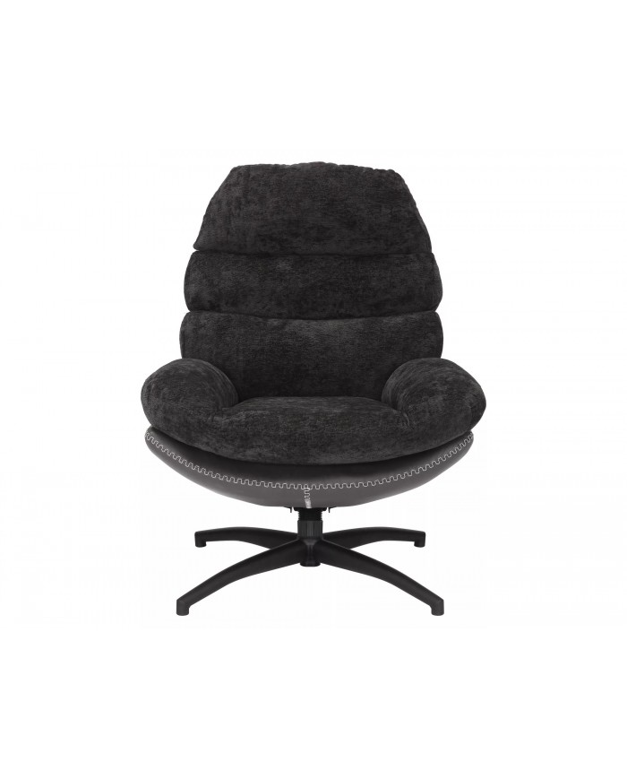 Fauteuil rotatif à 360° avec dossier inclinable design ultra confort Iselle