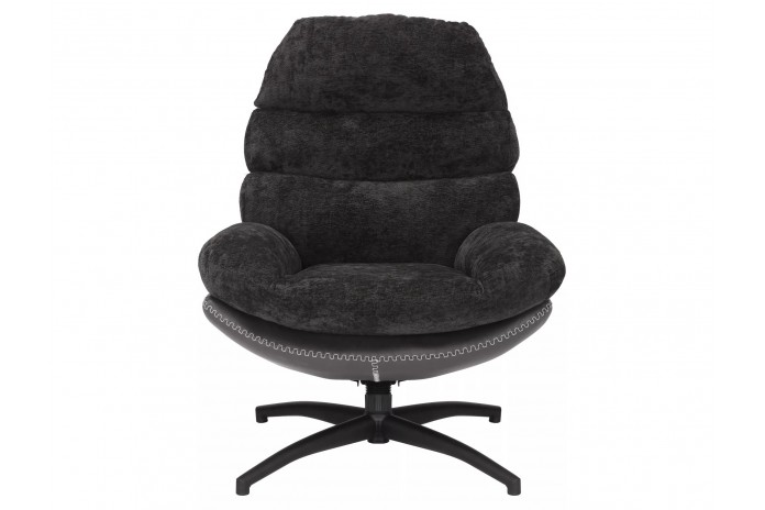 Fauteuil rotatif à 360° avec dossier inclinable design ultra confort Iselle
