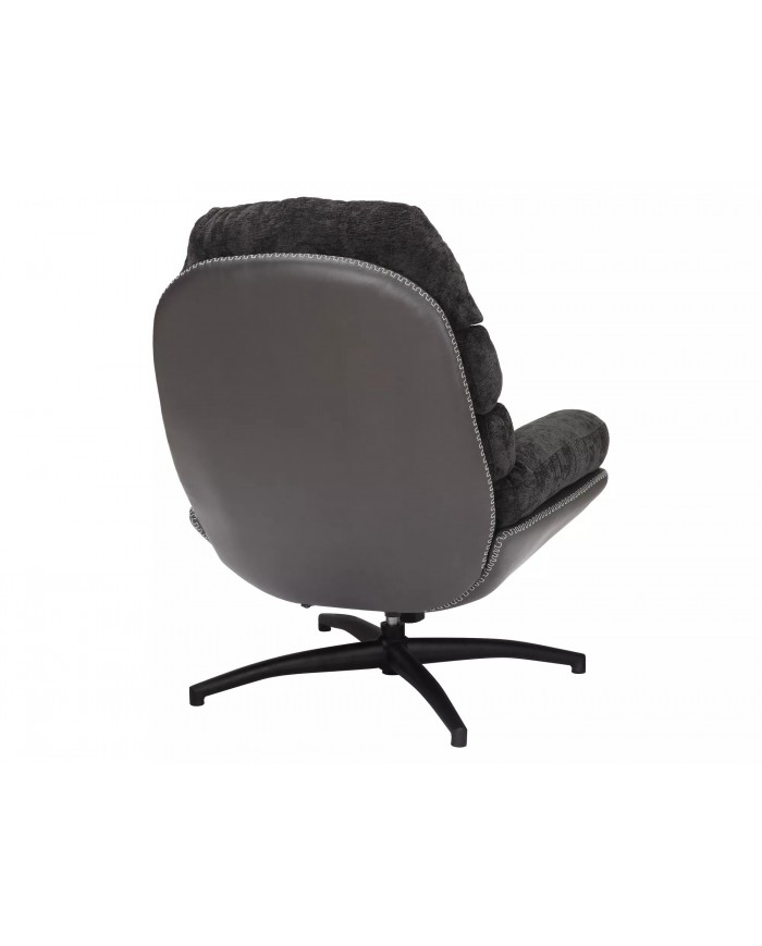 Fauteuil rotatif à 360° avec dossier inclinable design ultra confort Iselle