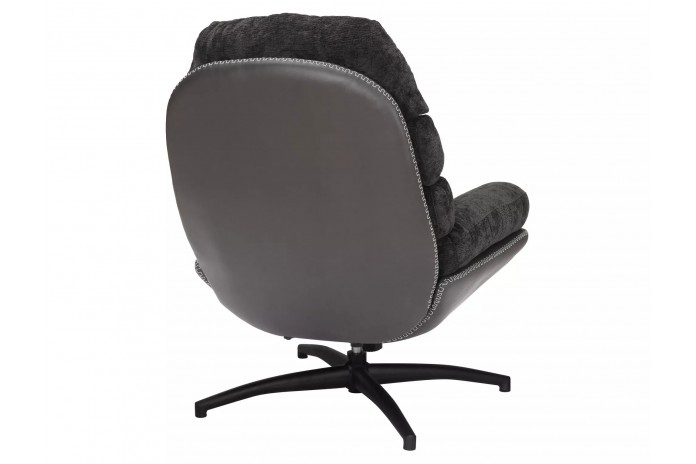 Fauteuil rotatif à 360° avec dossier inclinable design ultra confort Iselle