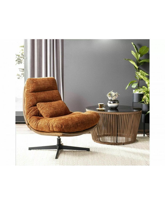 Fauteuil rotatif à 360° design ultra confort Felicity Raven