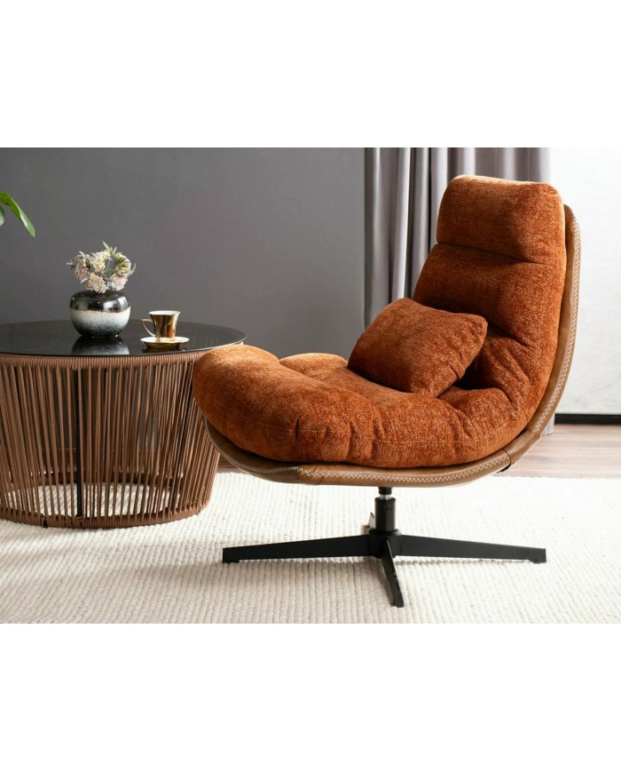 Fauteuil rotatif à 360° design ultra confort Felicity Raven