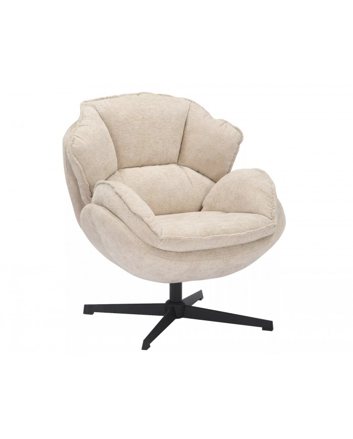 Fauteuil rotatif à 360° design ultra confort Betty