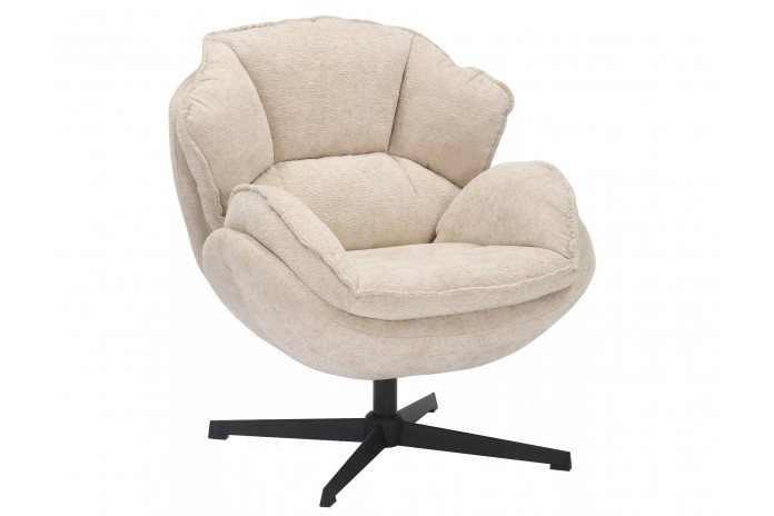 Fauteuil rotatif à 360° design ultra confort Betty