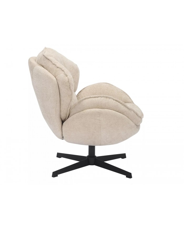 Fauteuil rotatif à 360° design ultra confort Betty