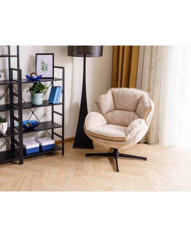 Fauteuil rotatif à 360° design ultra confort Betty