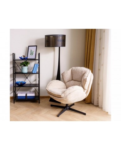 Fauteuil rotatif à 360° design ultra confort Betty