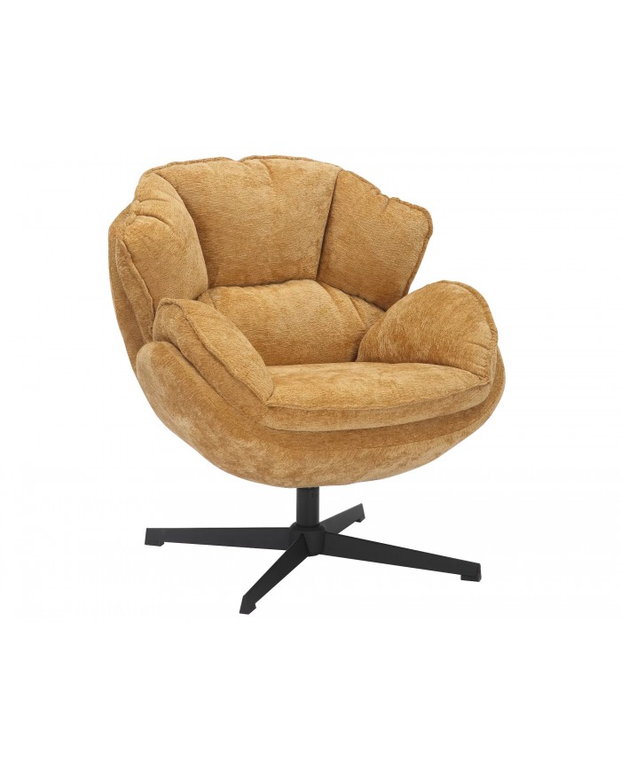 Fauteuil rotatif à 360° design ultra confort Betty