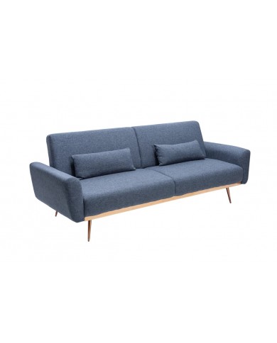 Canapé-Lit COSYLINE 210 cm – Tissu Texturé Bleu  Sofa Convertible Design et Confortable