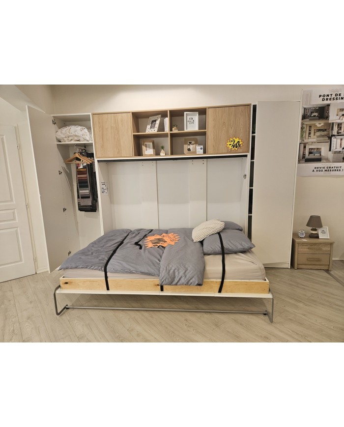 OFFRE EXPO CHOC – LIT ESCAMOTABLE PREMIUM 140x200 – COMPLET – -40% IMMÉDIAT