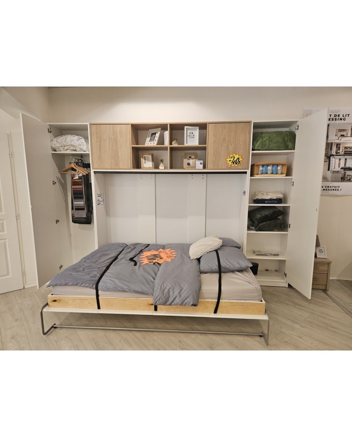 OFFRE EXPO CHOC – LIT ESCAMOTABLE PREMIUM 140x200 – COMPLET – -40% IMMÉDIAT