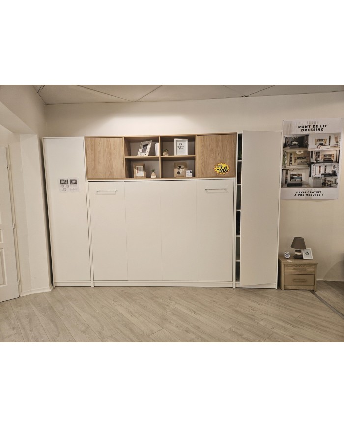 OFFRE EXPO CHOC – LIT ESCAMOTABLE PREMIUM 140x200 – COMPLET – -40% IMMÉDIAT
