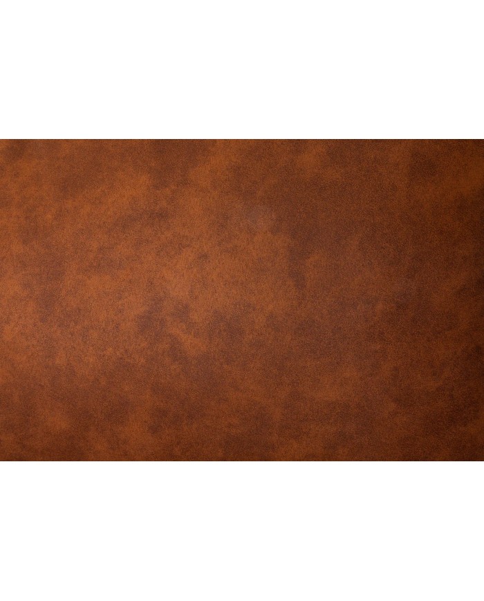 Canapé DAKOTA 195 cm – Microfibre marron antique, style rétro vintage avec pieds épingle design